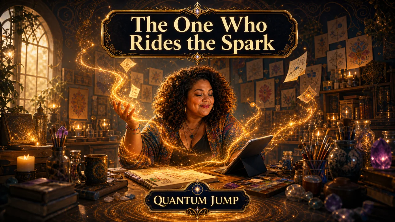 The One Who Rides the Spark artwork